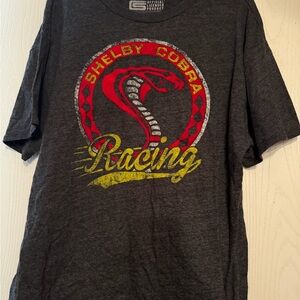 Fifth Sun Shelby Cobra Racing Tee - Red and Yellow on Gray